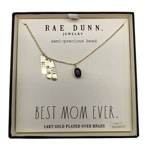 Rae Dunn Best MOM Ever Necklace